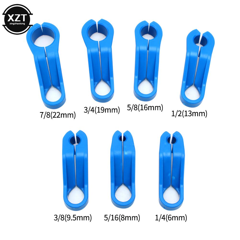 1 Set Car Auto AC Line Disconnect Tool Set Fuel Line Removal Tools Fuel Line Disconnect Fuel Line Angled Disconnect Tool 7pcs blue