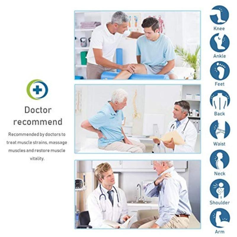 16 Pads Einheit 3 in 1 Heimgebrauch EMS-Stimulator Wiederaufladbar Dual-Kanäle Schmerzlinderung Elektroden Physiotherapiegerät