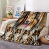 1Pc Sheepdog Siberian Husky Print Flannel Blanket, High Quality Comfortable for All Seasons, Home Decor, Warmth and Comfort, Perfect for Gifts