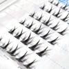 Butterfly Girl Adhesive-Free Sunflower Manga V-Shape Natural False Eyelashes for Halloween Cosplay