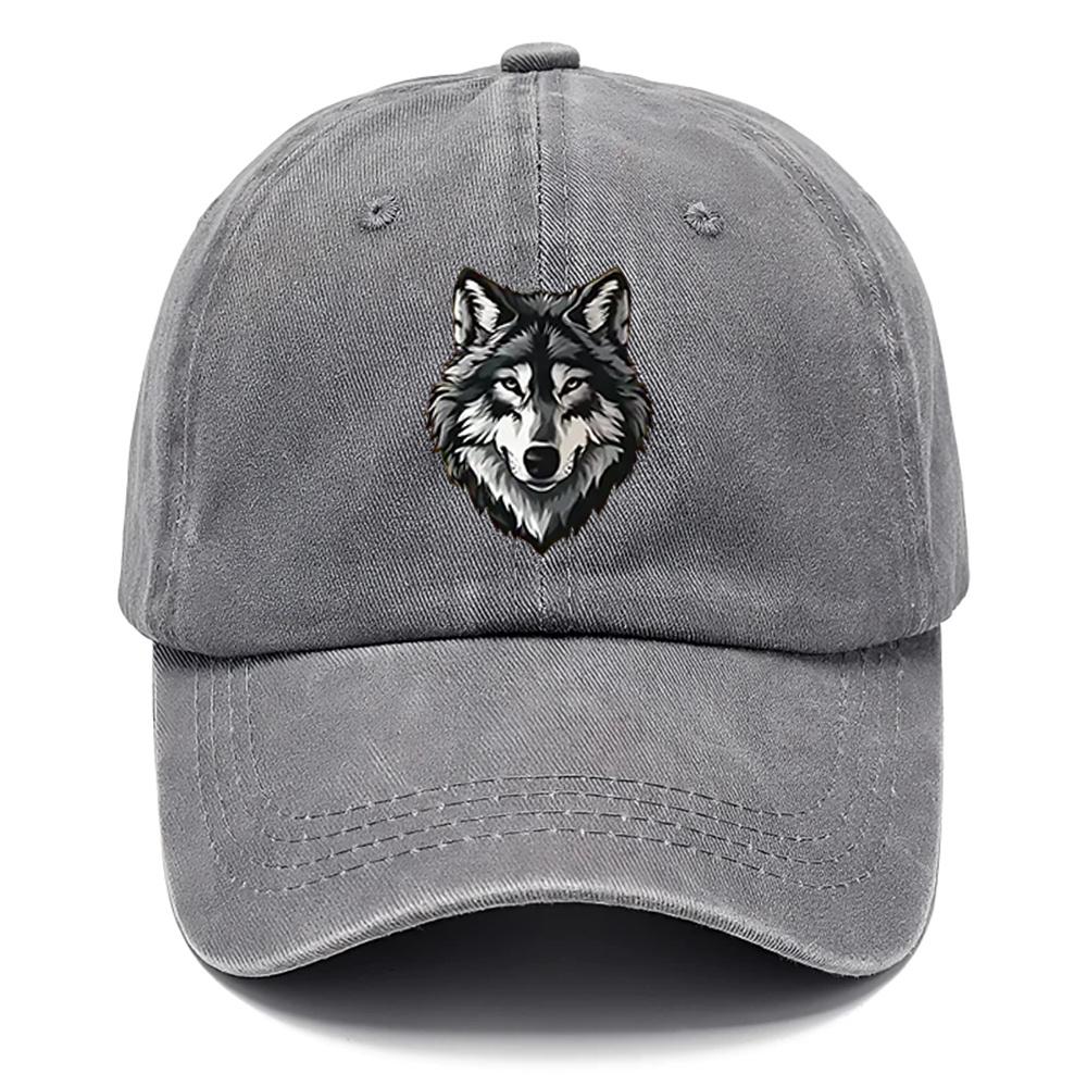 Pc Classic Cartoon Wolf Hat Casual Baseball Hat Design Style Breathable DAD Hat Multiple Color Options Adjust Hats Suitabl