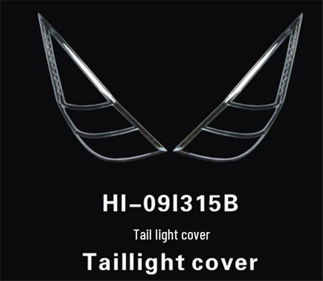 Hyundai I30 Headlight & Taillight Cover, Bright Strip & Frame, Decorative Modification Sticker