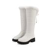 Thick Furry Boots Warm Snow Boots Slope Heel High Casual Boots 40-44 Boots