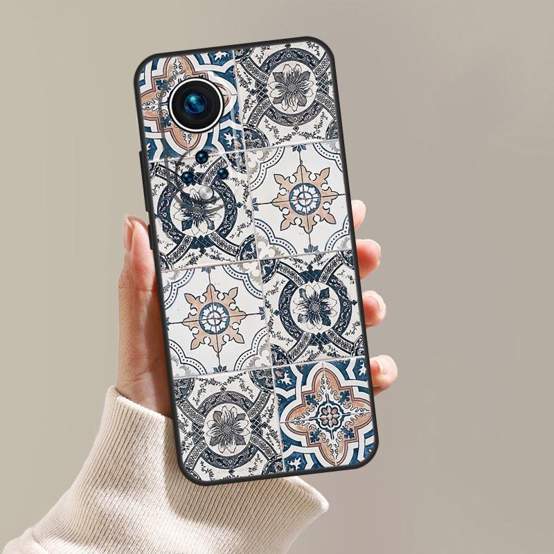 Moroccan Tiles Pattern Case For Honor Magic 5 Pro 10 50 70 90 Lite X7 X8 X9 X6a X7a X8a X9a Magic 4 Lite Coque