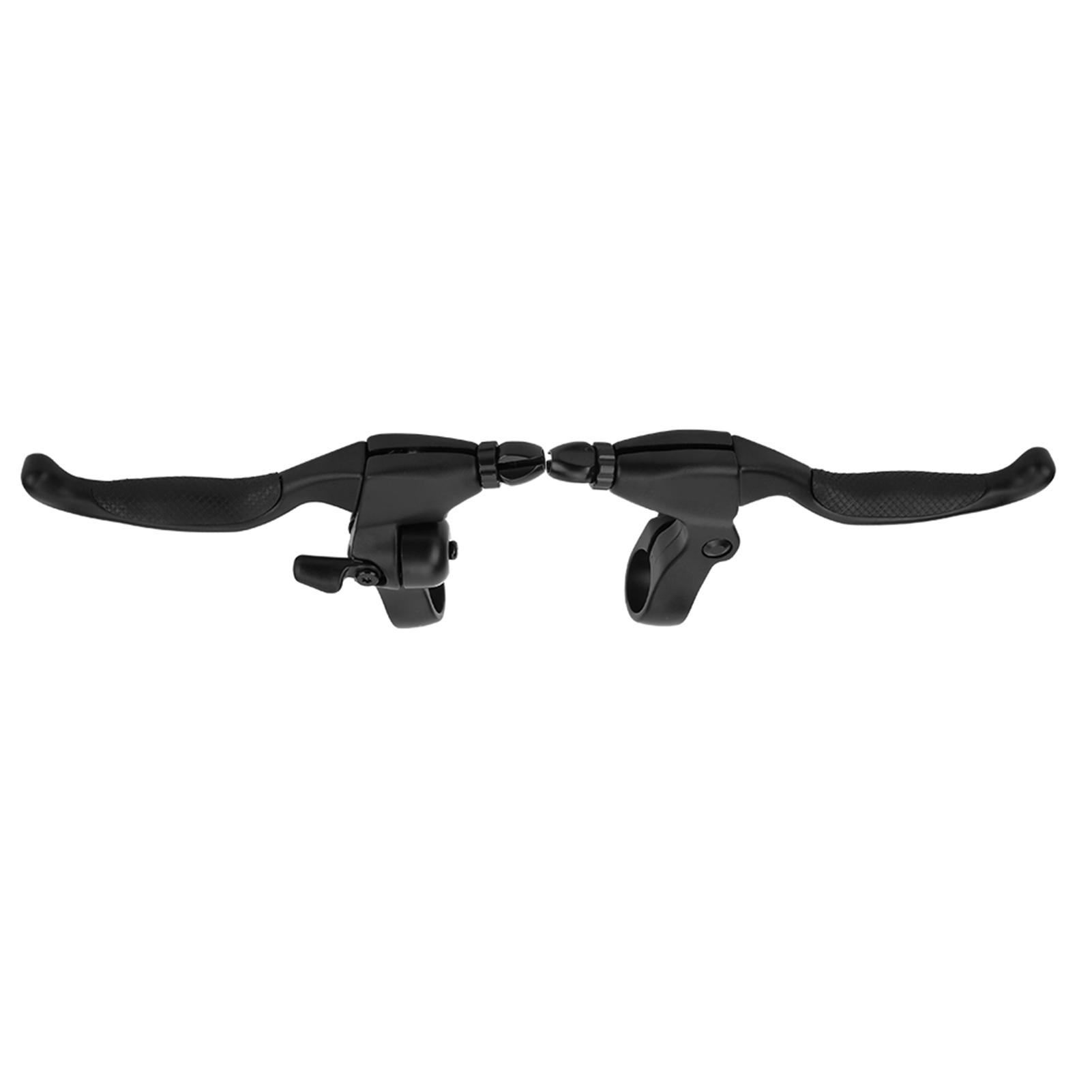 

A Pair Aluminium Alloy Left Right Brake Lever Handle for Bicycle Bike Cycling Equipment AccessoryWithout Bell