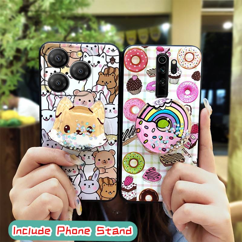 Anti-knock Simplicity Phone Case For Blackview Shark9 5G Durable Quicksand TPU Phone Lens Protection Cartoon Soft Case