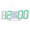 3D Digital Alarm Clock with Temperature Display Mute Snooze Function Brightness Adjustable 3D LED De