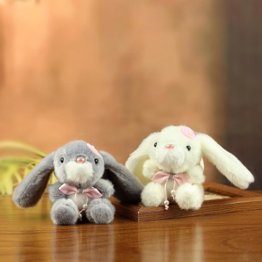 Kawaii Hase Plüschtier Schlüsselanhänger - Niedliches Taschenaccessoire & Greifautomaten-Gewinn