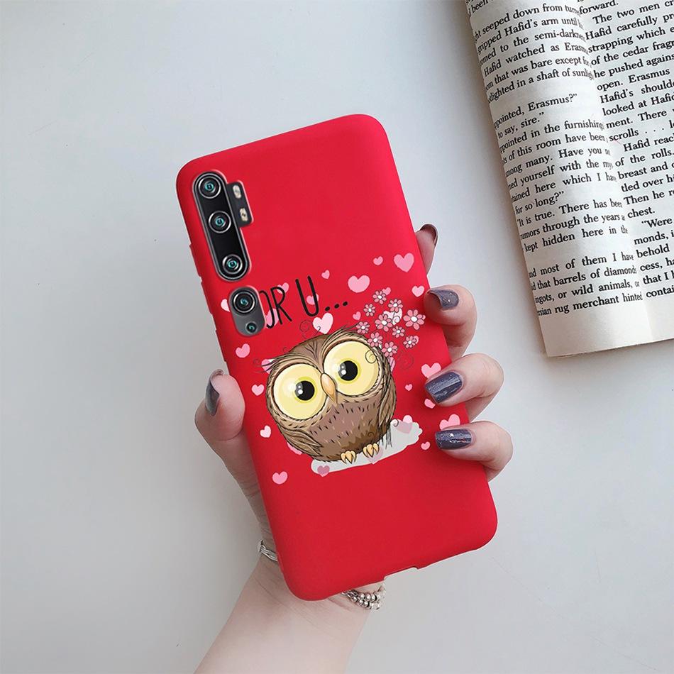 Love Heart Sunflower Case for Xiaomi Mi Note 10 Pro Case Bumper Silicone Back Cover for Xiomi Xiaomi Mi Note 10 Note10 Pro Case