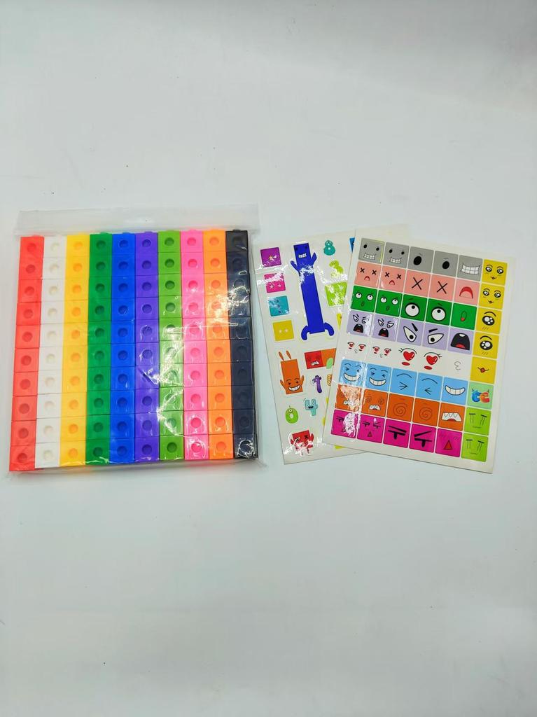 Educational Creative Magic Cubes: 2cm Interlocking Building Blocks - 100-Piece Set for Children