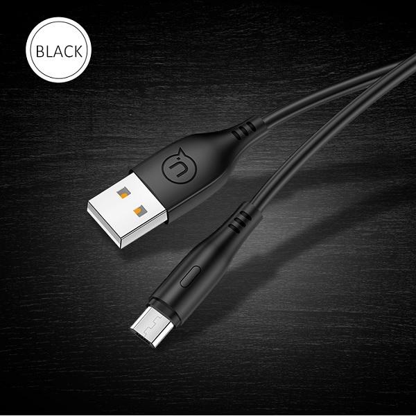 Usams Kabel U18 Microusb 2A Fast Charge1M Czarny/Black Sj268Usb01 (Us-Sj268)