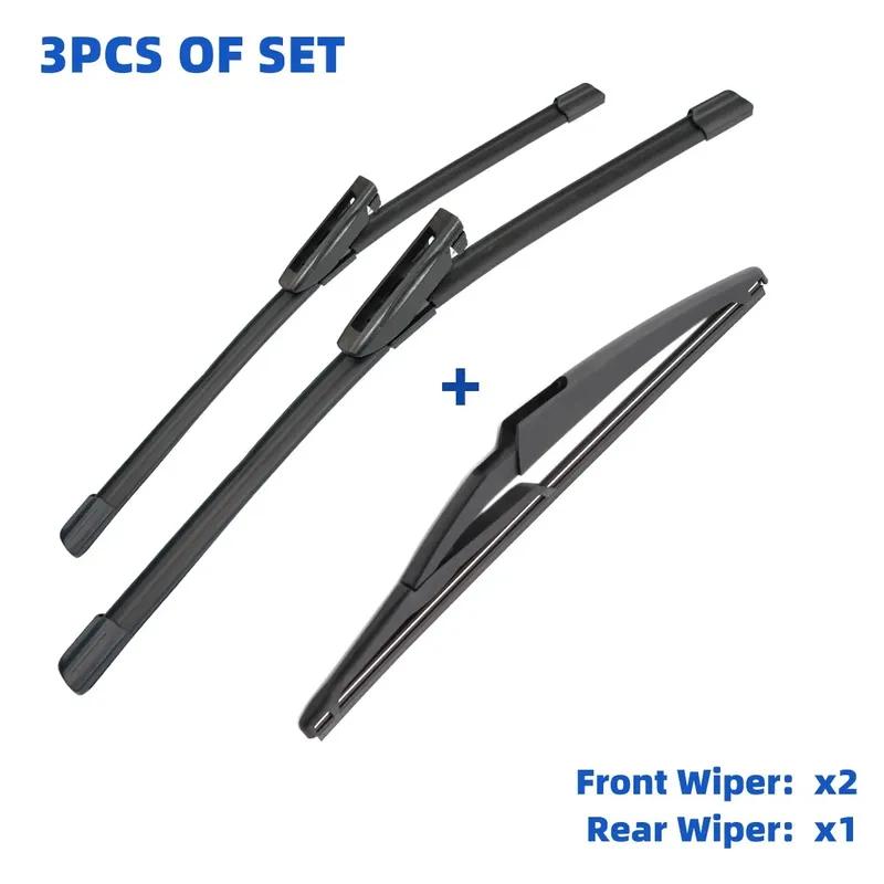 For Citroen C3 Picasso 2011-2017 24"+16"+11" Front Rear Wiper Blades Windshield Windscreen Window Cutter Accessories 2016 2017