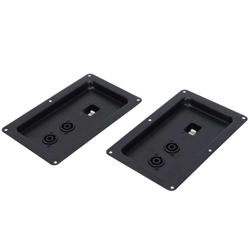 2PCS Iron Speaker Wiring Back Panel Audio Junction Box for 715 725 Stage Speakers Professional Stage