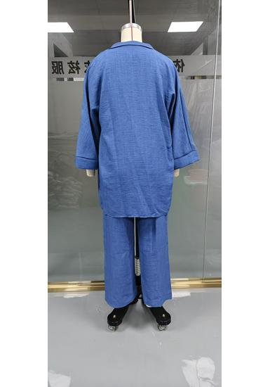 European/American Spring-Fall Three-Piece Set: Loose 9-Sleeve Cardigan, Sleeveless Vest, and Long Pants.