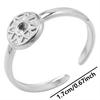 Punk Male Jewelry Mushroom Bone Moon Star Ring Stainless Steel Adjustable Rings For Women Men Accessories Leaf Finger Bague Gift