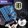 Aoling LED Auxiliary Fog Light Set with Green Halo Ring and Switch, 9–80V DC, IP68, 2 Pcs