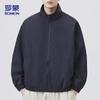 ROMON Men's Casual Windproof Stand-Collar Jacket