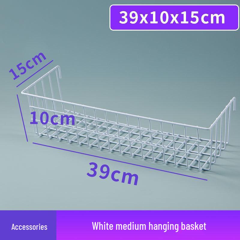 White Wire Grid Mesh Display Rack for Storage & Photos