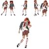 Costume da Studente Zombie per Halloween, Cosplay e Spettacoli Teatrali