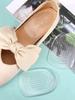 S L Size Silicone Transparent Height Increasing Pad for Men and Women's Heel Pads, Half Height Increasing Pad