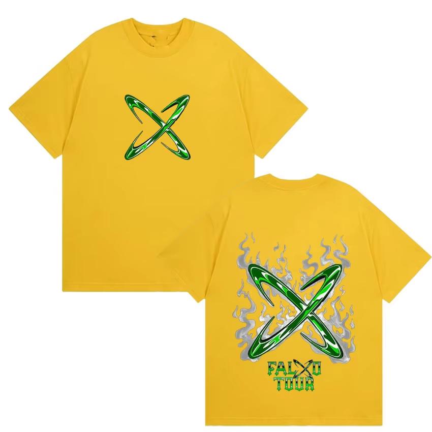Unisex Comfortable Streetwear Short Sleeve Cotton T-Shirt For Fans With Fashion Print Of Rapper Feid VS Ferxxo Falxo T-Shirt