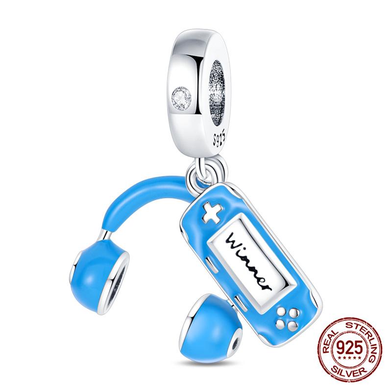 100 Copper Bluetooth Headset Charm Bead Charms Beaded Compatible With Authentic Bracelets Do It Yourself Jewellery Making Women Gifts