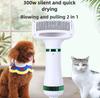 Pet Hair Dryer Brush Grooming for Cat Dog 2 In 1 Brush Professional Home Grooming Furry Drying Portable Dog Blower Comb Dryer
