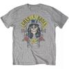 Hot Guns N Roses Band Retro Distressed Rock Loose Brand Oversized Loose Tshirt