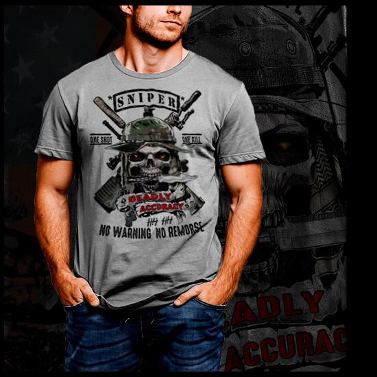 Sniper  Military Marksman Special Forces Sharpshooter Infantry Combat VII Unisex T-Shirt L