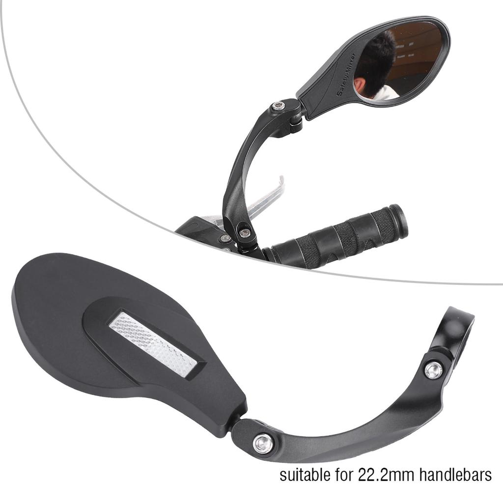 Handlebar Rearview Mirror  Handlebar Review Rear Back View 360 Rotation Mirror for Mountain Road Bikes