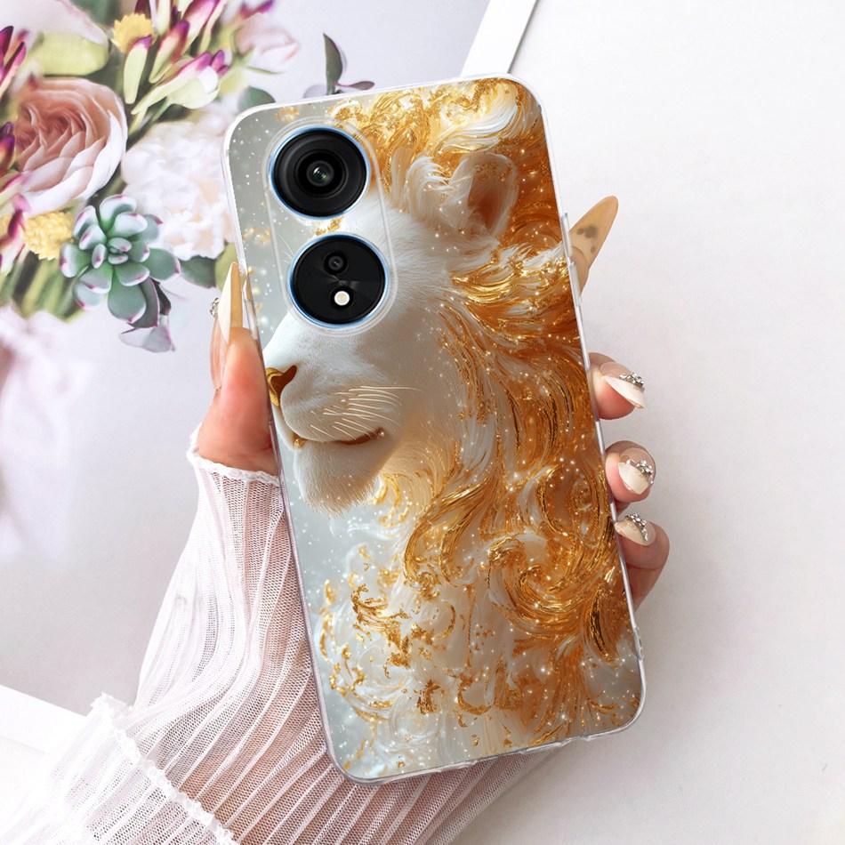For OPPO Reno8 T 5G CPH2505 / Reno8 T CPH2481 (Reno 8T 4G) Cool Dragon Tiger Pattern Phone Case Soft Silicone TPU Cases