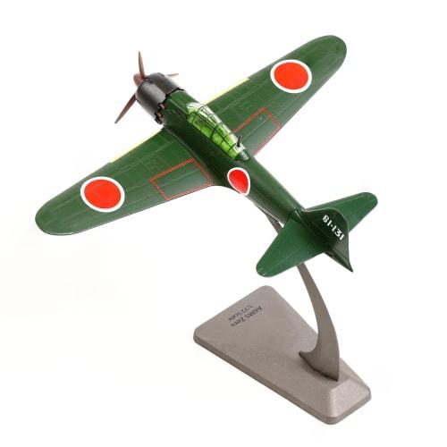 NUOTIE 1/72 Mitsubishi A6M5C Type 52 Zero Fighter Metal Diecast Aircraft Model Kit, JP, WWII Vintage Fighter Plane Model with Stand, Perfect for Adult