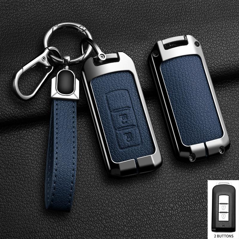 Alloy Car Key Cover Case Holder for Mitsubishi Outlander L200 ASX EVO Lancer Pajero Eclipse Cross Attrage Mirage L400 Shell