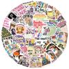 50 Cartoon Mixed Characters Graffiti Stickers Guitar Notebook Suitcase DIY Waterproof Stickers