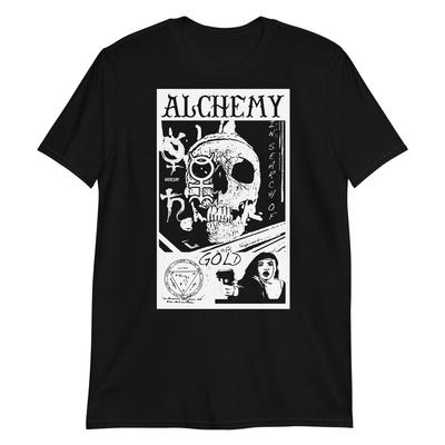 Alchemy Mercury Karma In Search of Gold Ancient Esoteric T Shirt