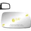 BOOLEE Mirror Glass Replacement Fit For 2007-2012 Toyota Camry/Camry Hybrid (1St Digit Of VIN Is A 1,4 Or 5 Made In USA Only) Passenger Right Side RH