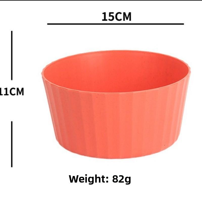 Миска для фруктов из пшеничной соломы - Домашняя кухонная миска для овощного салата - Многофункциональная миска для подготовки фруктов Bowl оранжевый