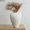 Creative Retro White Ceramic Vase Minimalism Flower Pots Desk Decoration Flowers Arrangement Floral Vases Room Aesthetic Decor