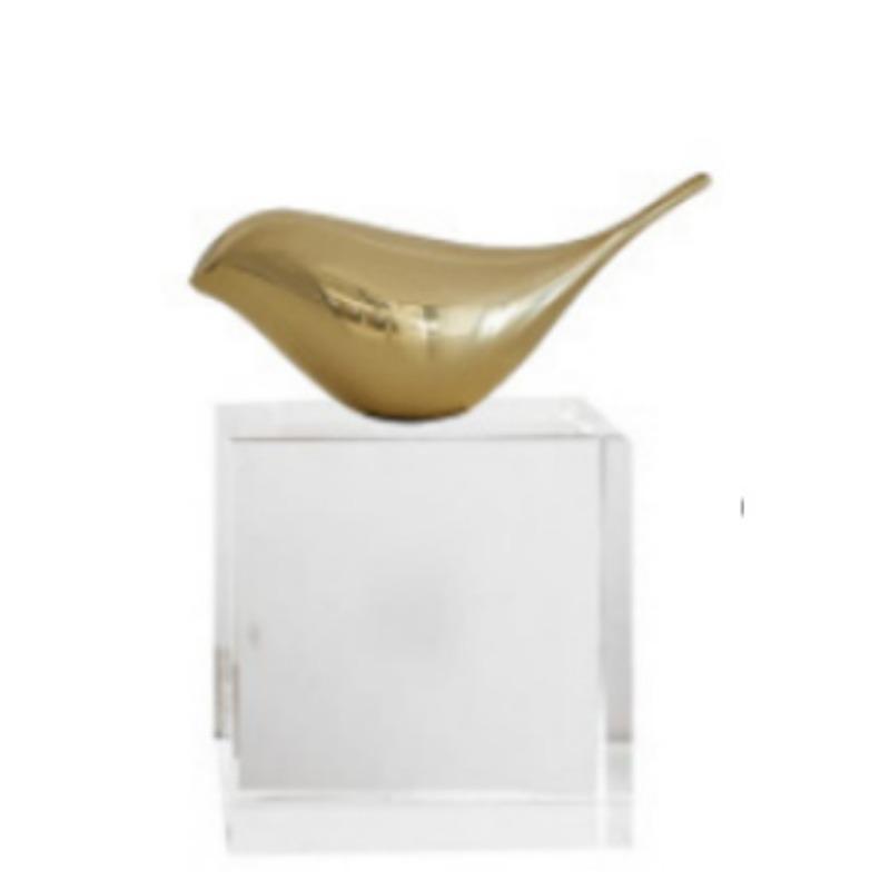 New Chinese and American Bird Ornaments, Handicraft Decoration, Marble Base, Home Modern Model Room, Nordic Accessories