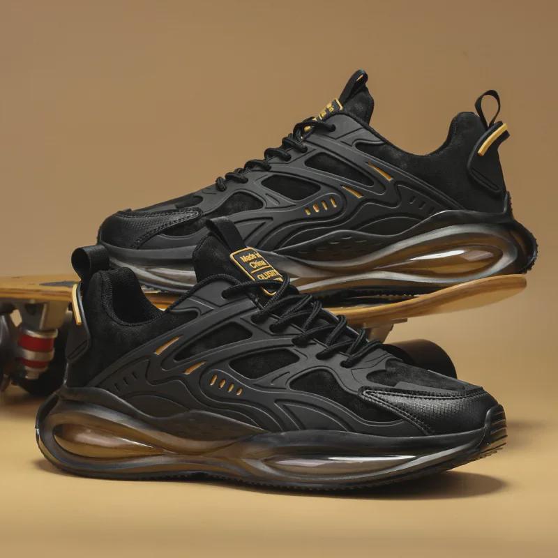 2024 Men's Casual White Lightweight Running Shoes - Trendy, Soft Sole Sports Sneakers