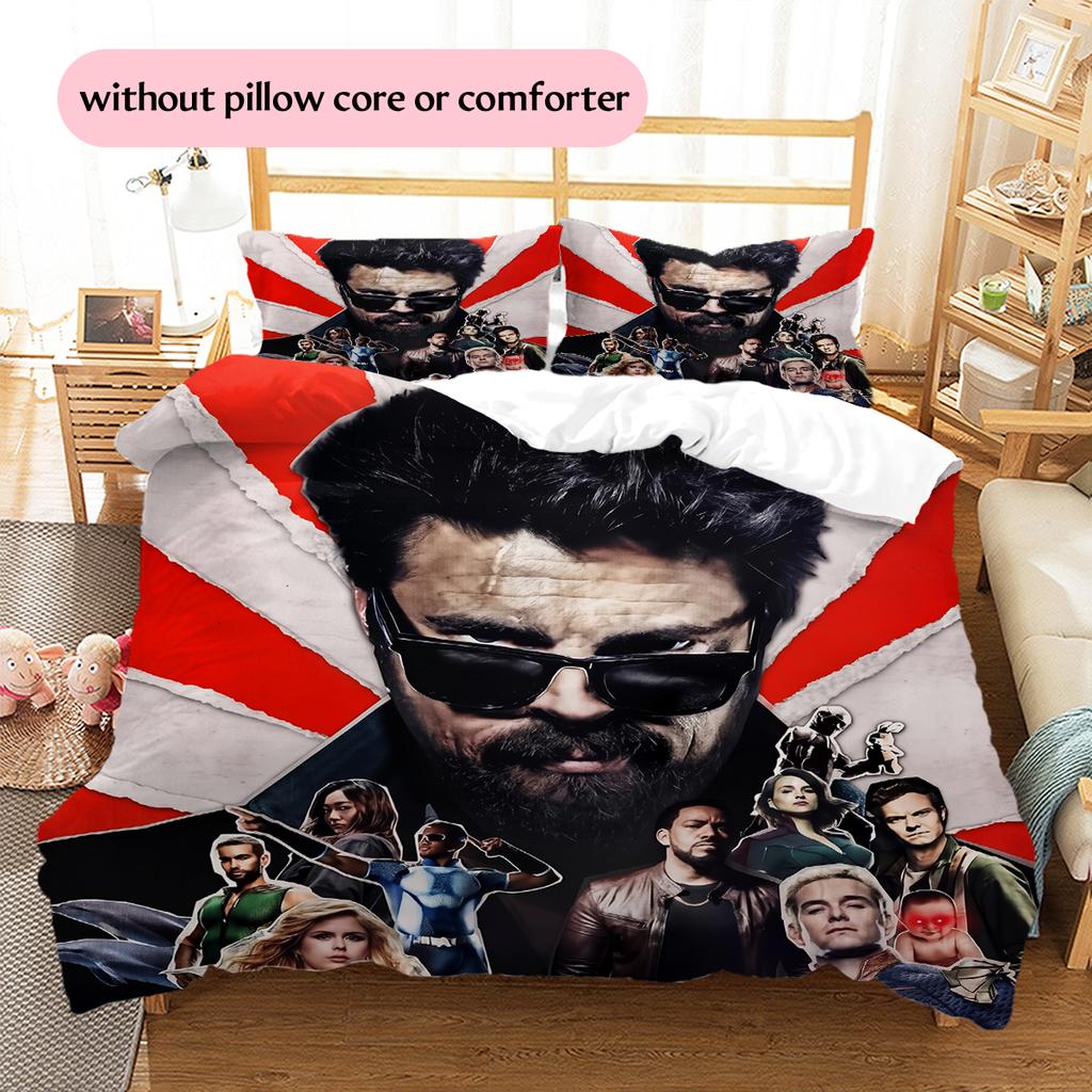 The Boys Muster Bettwäsche Heimdekoration Geburtstagsgeschenk (1 Bettbezug + 2 Kissenbezüge, ohne Füllung)
