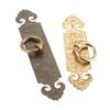 DRELD 2 Pezzi Maniglia Diritta per Mobili in Ottone Cinese Antico Ferramenta per Porte Manopola a Tirare in Rame per Cassetta di Legno 10cm/12cm/15cm