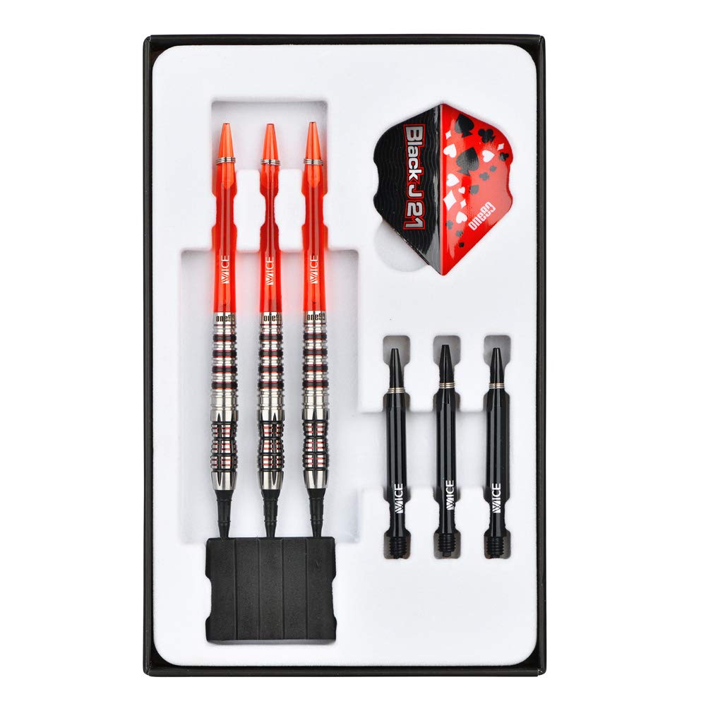 One80 BLACK J21 03 2BA 19g Dart Barrel Dart Set