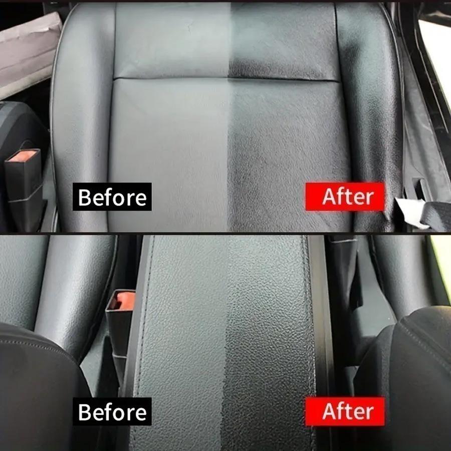 Car Plastic Repair Agent, Interior Trim Polish Wax, Anti-Aging Restorer, Scratch Remover for Dashboard & Tires, Interior & Exterior Use