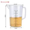 Yicang 3000ML Acrylic PC Measuring Cups with Scale, 10-Pack