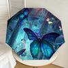 1pc Enchanted Forest Butterflies Umbrella with Plastic Handle,Suitable for All Seasons Home Travel Outdoor UmbrellaDD159
