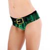 2024 Autumn Women's Christmas Green Digital Print Briefs