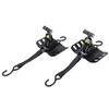 2PCS Retractable Truck Bed Ratchet Straps FL3Z 9928408 AB Self Retracting Tie Down Straps with Boxlink Plates and Dual