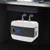 ABS Electric Water Heater,LED White Rectangle Mini-Tank Water Heater Knob Control Floor Mount for Bathrooms,Balconies