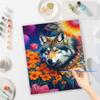 Frame Diy Painting By Numbers Wolf Animals For Adults Kits Flowers Handpainted Acrylic Paint On Canvas Diy Painting For Home Decors 40x50